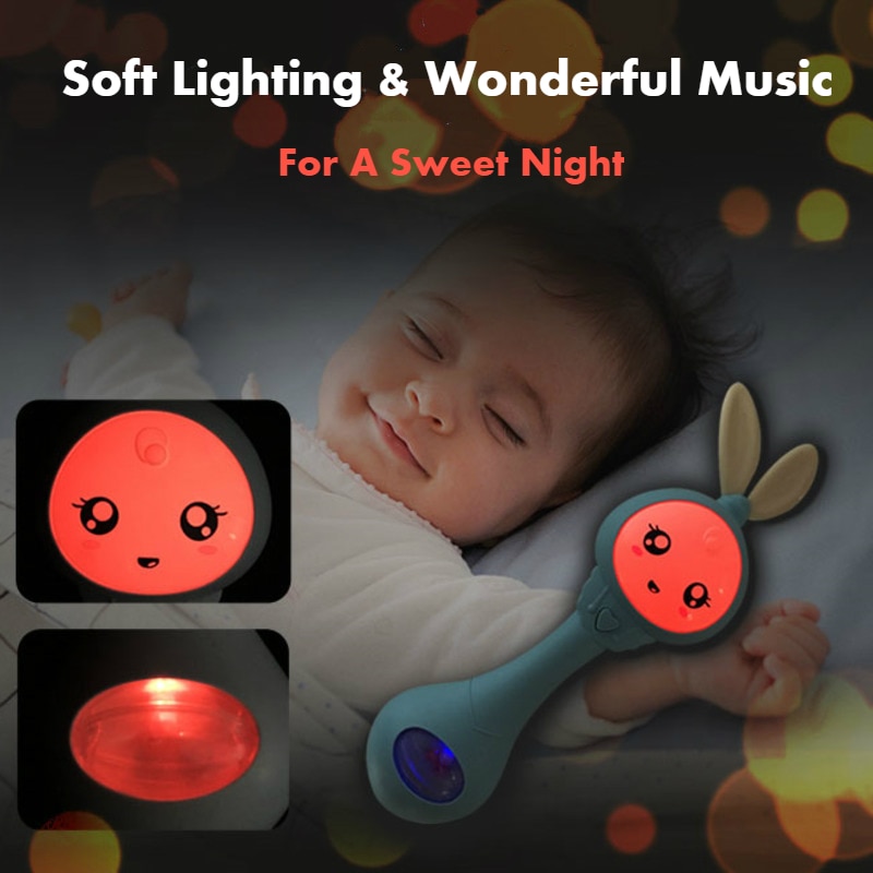 Rattle Teether with Flashing Lights and Music